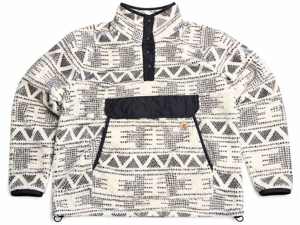 Carhartt Women's Relaxed Fit Fleece Pullover Snap Sherpa Aztec Size 3X 24W-26W